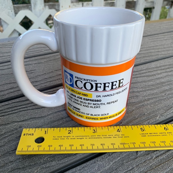 Prescription Mug Pill Bottle Coffee Cup Pharmacy 12 oz. Rx Big Mouth Toys - Picture 11 of 11